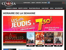 Tablet Screenshot of cinemabeloeil.com